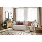 Bobochic Paris Bež raztegljiva sedežna garnitura iz rebrastega žameta 211 cm Marcel – | Shoptok.si
