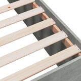  Posteljni okvir betonsko siv 140x190 cm inženirski les | Shoptok.si