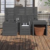 vidaXL 4-dijelni set vrtnih kutija sivi od masivne borovine | shoptok.hr