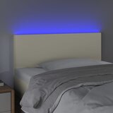  LED uzglavlje krem 80 x 5 x 78/88 cm od umjetne kože | Eponuda.com