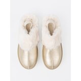 Shelvt Golden boots a'la snow boots with white fur | Shoptok.si