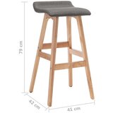 Barska Barski stol temno sivo blago, (20698768) | Shoptok.si