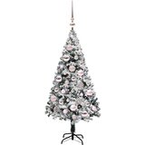 vidaXL Umestno božično drevo Zelena 120 cm PVC, jeklo in plastika | Shoptok.si