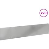  Ograda oko Travnjaka 20 pcs 100 x 22 cm Čelik Srebrna | Eponuda.ba