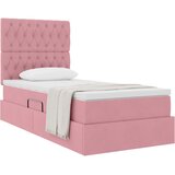  s madracem i skladištem Ružičasta 90 x 200 cm Baršun | shoptok.hr