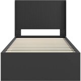  Krevetna konstrukcija s pohranom i uzglavljem Crna 90 x 190 cm | shoptok.hr