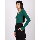 RUE PARIS Blouse-RV-BZ-7439.18-dark green | Shoptok.si