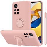 Cadorabo Case, združljiv s Xiaomi v tekoči roza barvi - zaščitni pokrov iz fleksibilnega silikona TPU z obročem, (20595724) | Shoptok.si