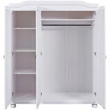 MID.YOU rustikalna garderobna omara bastian, bela, bor | Shoptok.si