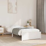  Okvir za krevet bijeli od masivnog drva 90 x 190 cm mali | shoptok.hr