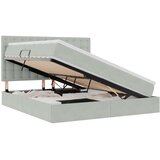  LED krevet za pohranu s madracem Svjetlosiva 160 x 200 cm | shoptok.hr