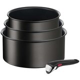  Duboka tava s poklopcem Tefal L3979202 Crna Aluminij &Oslash; 18 cm &Oslash; 20 cm &Oslash; 16 cm (3 kom.) (4 kom.) cijene