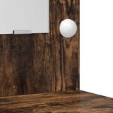  Toaletni stol s LED rasvjetom dimljeni hrast 50x41x135 cm | shoptok.hr