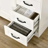  Komoda moderni stil 4 ladice 1 ormarić 105 cm x 40 cm x 76 cm bijela | shoptok.hr