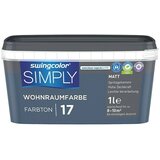 SWINGCOLOR Boja za zid Simply (Plava – br. 17, 1 l, Mat) | shoptok.hr