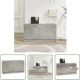 The Living Store Regal za čevlje betonsko siv 80x24x45 cm inženirski les - Klop Za Čevlje, (21744364) cene