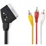 Nedis scart kabel Scart m 3x RCA m prekidac 2m crni Cijene