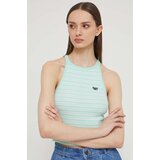 Superdry Bombažen top zelena barva | Shoptok.si