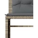  4-dijelni set vrtnih sofa s jastucima svijetlosivi poliratan | shoptok.hr