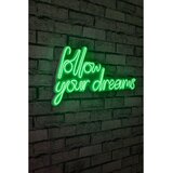 Wallity Follow Your Dreams - Green Green Decorative Plastic Led Lighting cene