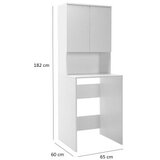 Hanah home Ormarić za mašinu za pranje veša Adr-482-Bb-1, Bijeli Cijene