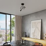 Nice Lamps Črna stropna svetilka 18x57 cm Opulent – | Shoptok.si