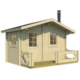 Male kuće Sauna kućica MODERNI PIHASAUNA 12 380 × 234 cm – bez završnog krovnog pokrova | shoptok.hr