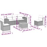 vidaXL 6-dijelni set vrtnih sofa s jastucima bež od poliratana | shoptok.hr