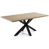 Kave Home Jedilna miza iz hrastovega lesa , 200 x 100 cm | Shoptok.si