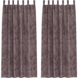  Baršunaste zavjese 2 komada s petljama smeđe 260x140 cm | shoptok.hr