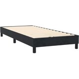 vidaXL Box spring postelja z vzmetnico črna 90x210 cm žamet | Shoptok.si