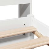 vidaXL Knjižna postelja brez vzmetnice bela 75x190 cm trdna borovina | Shoptok.si