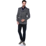 Dewberry K7539 SLIM-FIT MEN'S COAT-PATTERNED NAVY BLUE | Shoptok.si