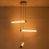Zuma line 1234 - LED prigušiva luster na sajli COMO LED/64W/230V 2700-6500K zlatna + daljinski upravljač | Eponuda.com
