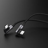 Ugreen USB-C na USB-C kabel US323 kotni 60W 3A 1m črn | Shoptok.si