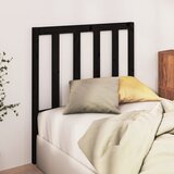  Uzglavlje za krevet crno 96 x 4 x 100 cm od masivne borovine | shoptok.hr