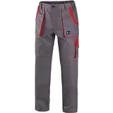 Radne pantalone do struka Luxy Josef/ siva/crvena