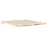  Krevetna konstrukcija Bijelo 200 x 210 cm Čvrsto borovo drvo | shoptok.hr