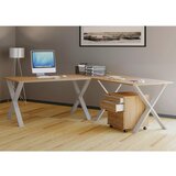 MID.YOU Kotna Pisalna Miza Lona, Hrast | Shoptok.si