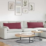  Jastučići za sofu 2 pcs Vinska crvena 120 x 40 cm tkanina | shoptok.hr