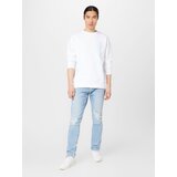 Calvin Klein Jeans Sweater majica tirkiz / prljavo bijela | shoptok.hr