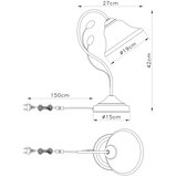 Globo 69007-1T - Stona lampa POSADAS 1xE27/60W/230V | Eponuda.com