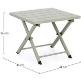 BIZZOTTO Vrtni stolić za kavu aluminijski 43x44 cm Taylor – | shoptok.hr