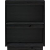  Konzolni ormarić crni 60 x 34 x 75 cm od masivne borovine | Shoptok.si