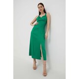 United Colors Of Benetton Obleka zelena barva | Shoptok.si