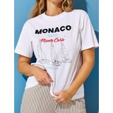 Sinsay Pamučna majica s ljetnim printom | shoptok.hr