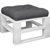  Jastuk za palete 50 x 50 x 12 cm sivi od tkanine | shoptok.hr