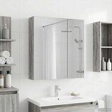  Kupaonski ormar s ogledalom Siva Sonoma 60 x 14,5 x 70 cm | shoptok.hr