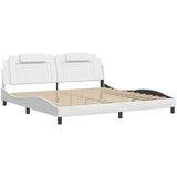  Okvir kreveta Viana s LED-om bez madraca bijeli 200 x 200 cm | Eponuda.com