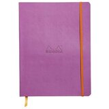  Notes B5, Rhodia Rhodiarama, meke korice, s gumicom, diktando crte, lila Slike